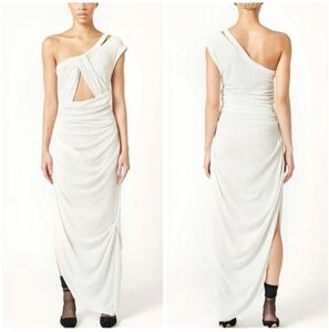 Elena Velez twisted chemise dress White 6 small